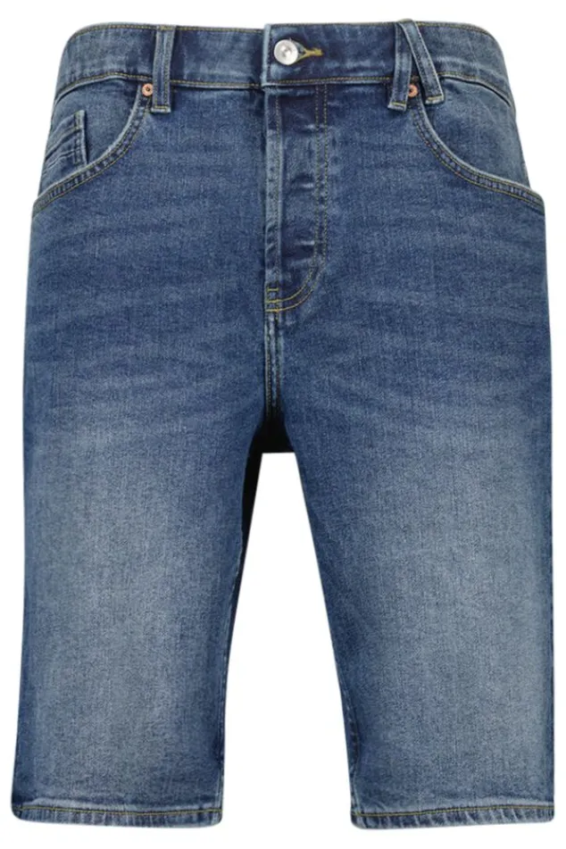 Shorts<America Today Short Robert Mediumblue|Bleacheddenim|Offwhite