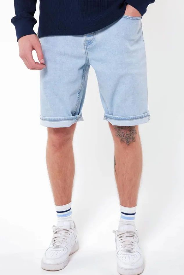 Shorts<America Today Short Robert Mediumblue|Bleacheddenim|Offwhite
