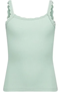 Ondergoed & Lounge<America Today Singlet Bella JR Darkblue|Softgreen
