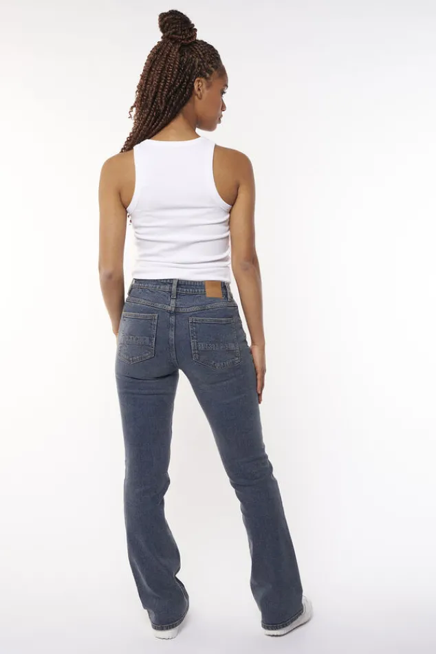 Ondergoed & Lounge|T-shirts & Tops<America Today Singlet Gia Lightgreymelange|White|Lightkhaki