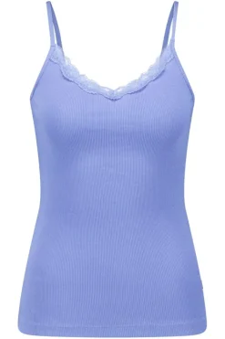 Ondergoed & Lounge|T-shirts & Tops<America Today Singlet Grace Victorianblue|Grass|Lilac/purple
