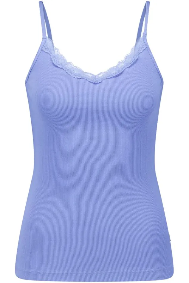 Ondergoed & Lounge|T-shirts & Tops<America Today Singlet Grace Victorianblue|Grass|Lilac/purple