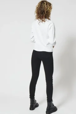 Jeans<America Today Skinny jeans mid waist Black