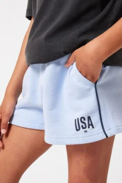 Shorts<America Today Sweat short Nea Jr Babyblue