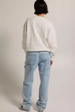 Truien & Vesten|Sweaters & hoodies<America Today Sweater Salom&eacute; Lightgreymelange|Offwhite