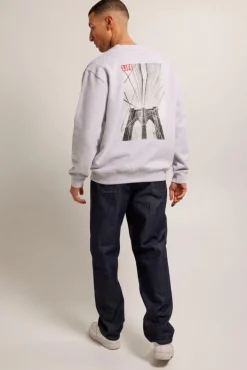 Truien & Vesten|Sweaters & hoodies<America Today Sweater Scott Crew Lightgreymelange