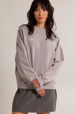 Truien & Vesten|Sweaters & hoodies<America Today Sweater Seb Lightgrey|Lime