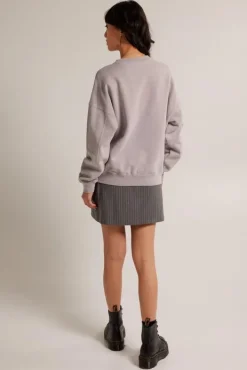 Truien & Vesten|Sweaters & hoodies<America Today Sweater Seb Lightgrey|Lime