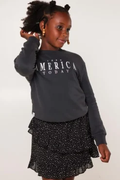 Truien & Vesten|Sweaters & hoodies<America Today Sweater Simmy Crew JR Washedblack