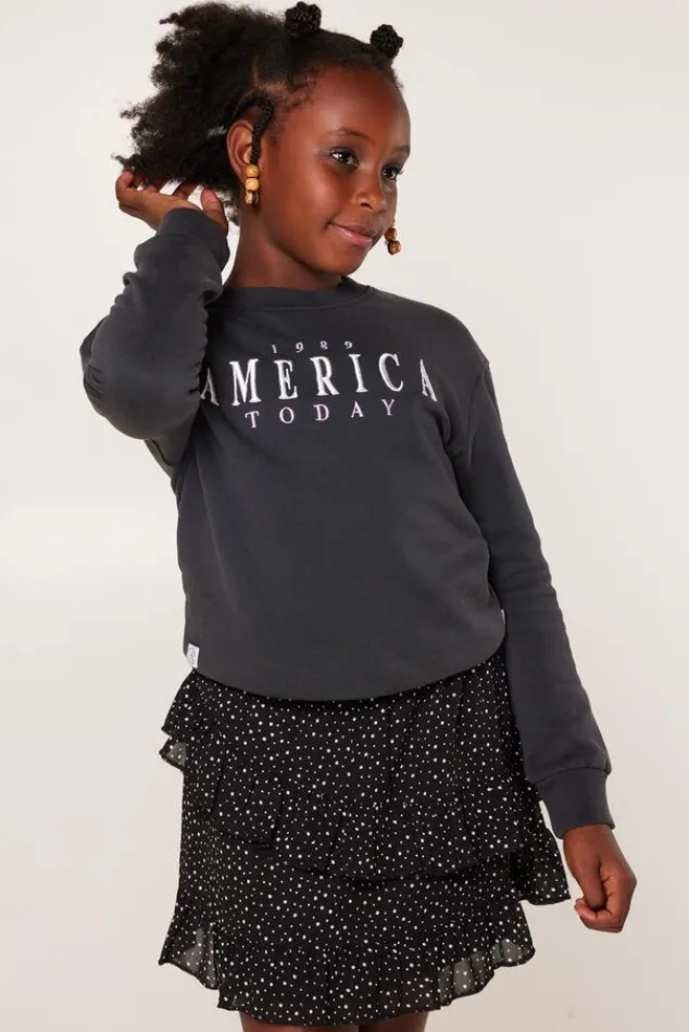 Truien & Vesten|Sweaters & hoodies<America Today Sweater Simmy Crew JR Washedblack