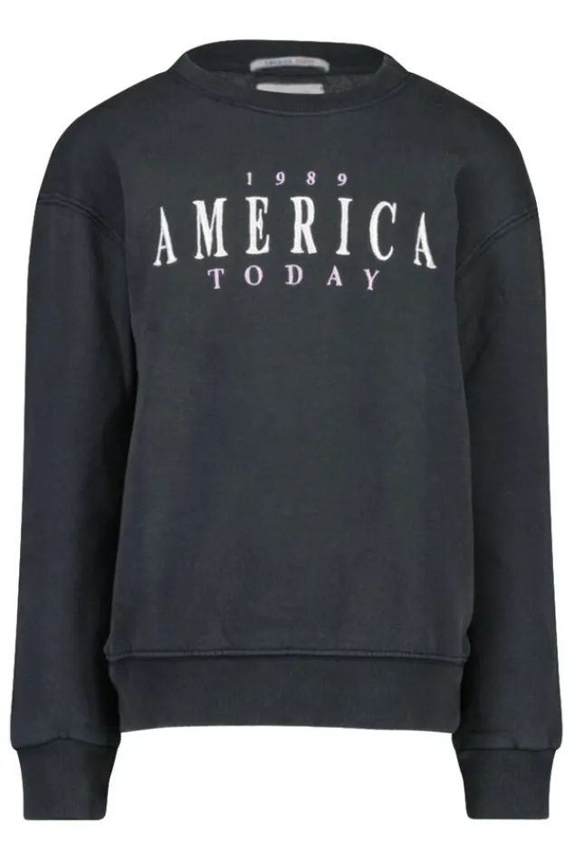 Truien & Vesten|Sweaters & hoodies<America Today Sweater Simmy Crew JR Washedblack