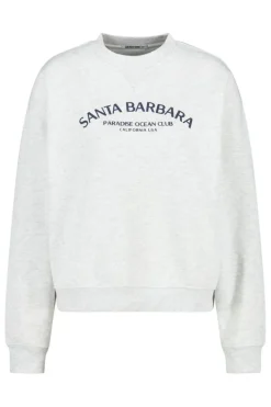 Truien & Vesten|Sweaters & hoodies<America Today Sweater Skyler Lightgreymelange|Babyblue