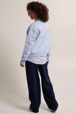 Truien & Vesten|Sweaters & hoodies<America Today Sweater Skyler Lightgreymelange|Babyblue