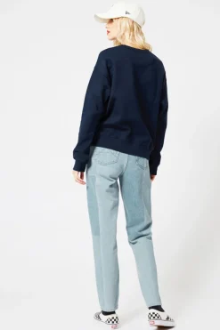 Truien & Vesten|Sweaters & hoodies<America Today Sweater Soel Midnight|Midgreymelange