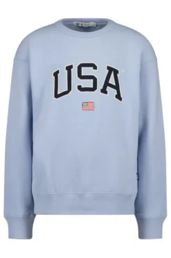 Truien & Vesten|Sweaters & hoodies<America Today Sweater Soel JR Babyblue