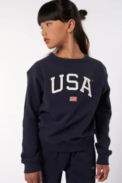 Truien & Vesten|Sweaters & hoodies<America Today Sweater Soel JR Midgreymelange|Midnight|Sage