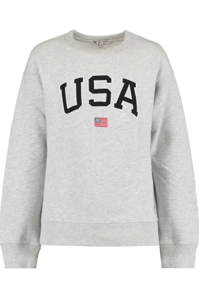 Truien & Vesten|Sweaters & hoodies<America Today Sweater Soel JR Midgreymelange|Midnight|Sage