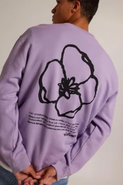 Sweaters & hoodies|Truien & Vesten<America Today Sweater Stan Crew Lilac