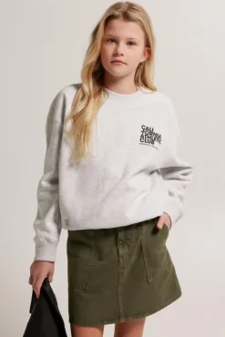 Truien & Vesten|Sweaters & hoodies<America Today Sweater Stella JR Lightgreymelange|Darkblue|Lime