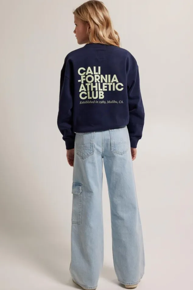 Sweaters & hoodies|Truien & Vesten<America Today Sweater Stella JR Lightgreymelange|Darkblue|Lime