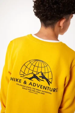 Truien & Vesten|Sweaters & hoodies<America Today Sweater Stray Crew JR Yellow