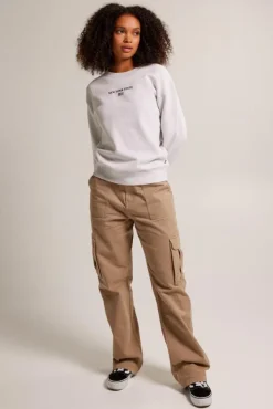 Truien & Vesten|Sweaters & hoodies<America Today Sweater Suzana Lightgreymelange|Softgreen|Midnight