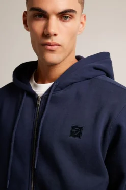 Truien & Vesten<America Today Sweatvest Sanford Zip Darkblue