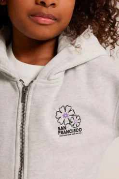 Truien & Vesten<America Today Sweatvest Sascha JR Lightgreymelange