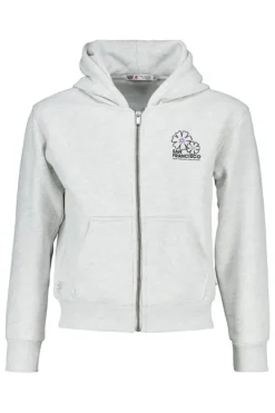 Truien & Vesten<America Today Sweatvest Sascha JR Lightgreymelange