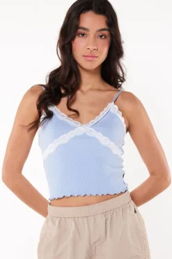 T-shirts & Tops<America Today Top Gillian Black|Babyblue