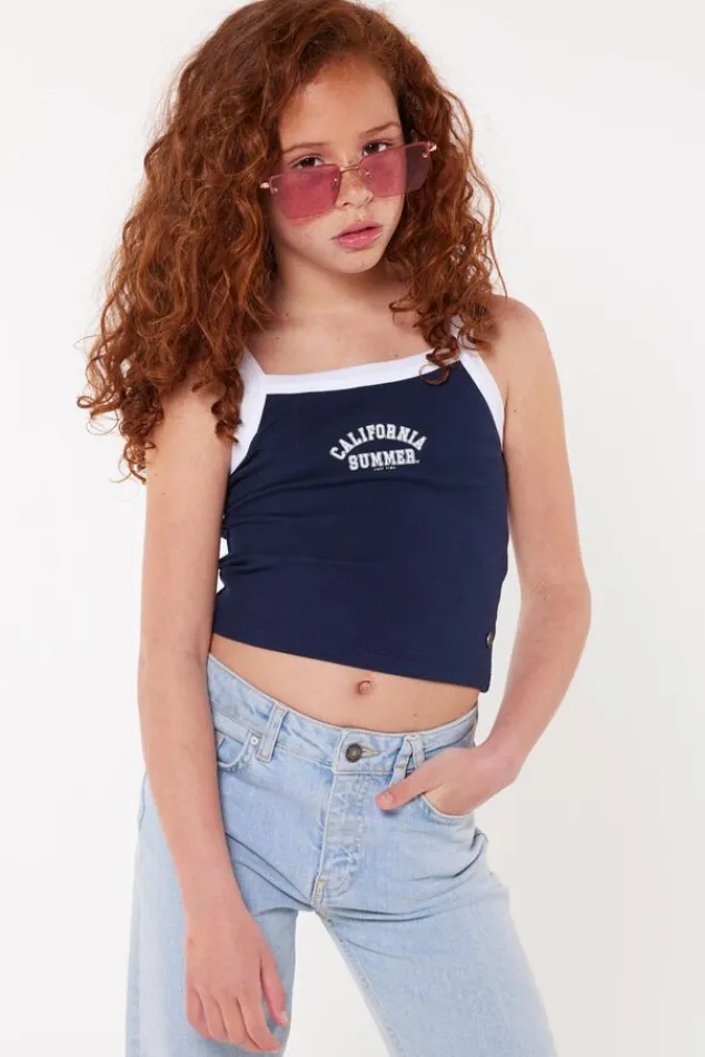 T-shirts &Tops<America Today Top Gracie JR Darkblue|Sage