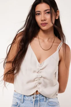 T-shirts & Tops<America Today Top Ivory Anthra|Kit