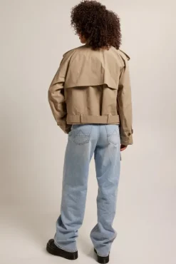 Jassen<America Today Trenchcoat Jimmy Lightblue|Khaki