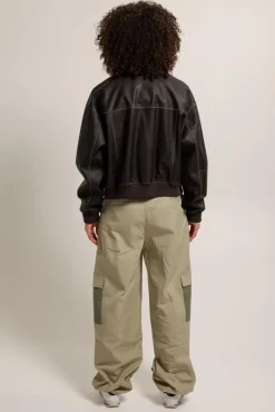 Jassen<America Today Trucker jacket Jellsa Black