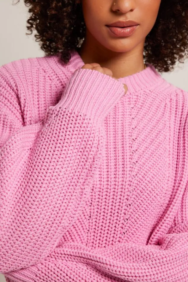 Truien & Vesten<America Today Trui Kimmy Softpink|Kit