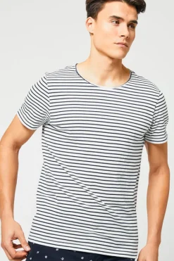 Ondergoed & Lounge|T-shirts & Polo's<America Today T-shirt White/navy|Cascade