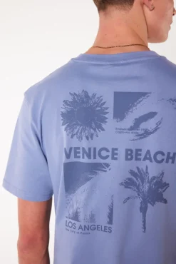 T-shirts & Polo's<America Today T-shirt Eaton Lilac|Offwhite