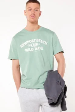 T-shirts & Polo's<America Today T-shirt Edgar White/black|TrueBlue|Lightgreen|Lightyellow