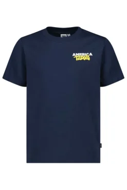 T-shirts & Polo's<America Today T-shirt Eldon JR White/red|Darkblue|Offwhite