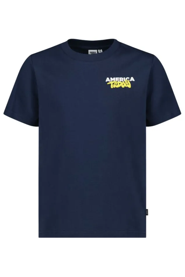 T-shirts & Polo's<America Today T-shirt Eldon JR White/red|Darkblue|Offwhite