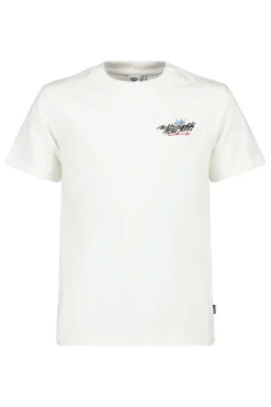 T-shirts & Polo's<America Today T-shirt Eldon JR White/red|Darkblue|Offwhite