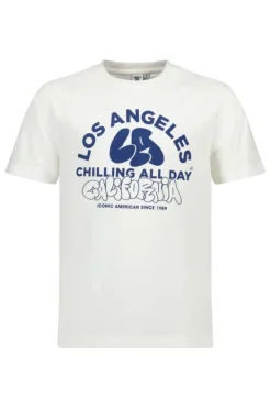 T-shirts & Polo's<America Today T-shirt Eldon JR White/red|Darkblue|Offwhite