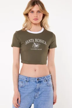 T-shirts & Tops<America Today T-shirt Elisa Lightpink|Darkarmy|White