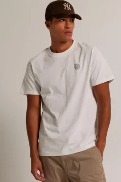 T-shirts & Polo's<America Today T-shirt Emile Offwhite|Washedblue|Seagreen