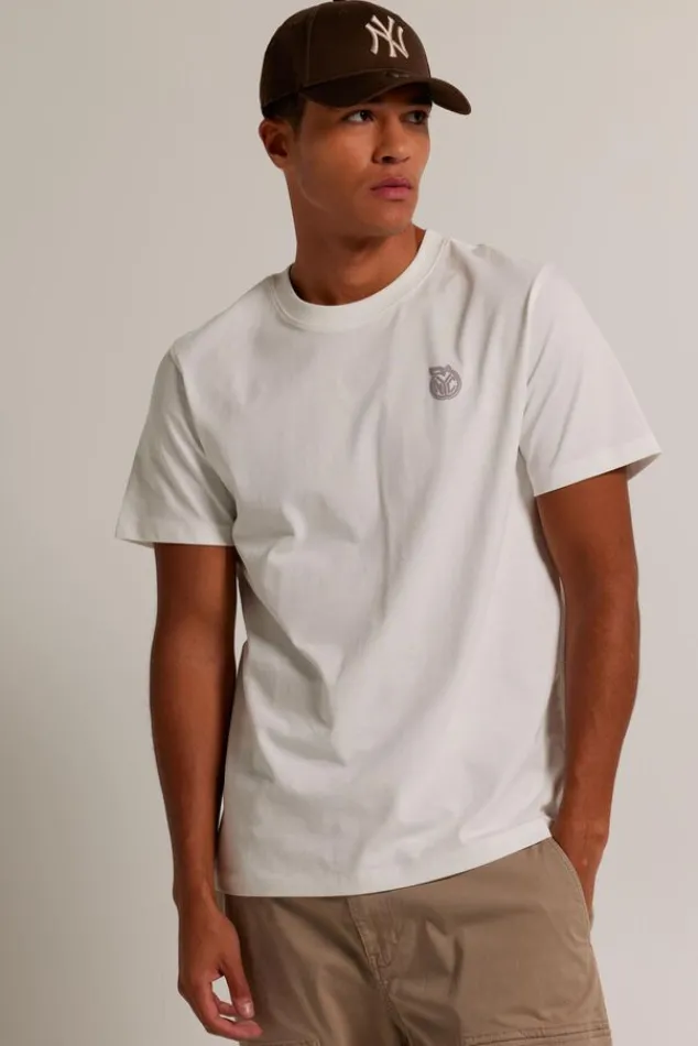 T-shirts & Polo's<America Today T-shirt Emile Offwhite|Washedblue|Seagreen