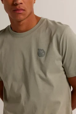 T-shirts & Polo's<America Today T-shirt Emile Offwhite|Washedblue|Seagreen