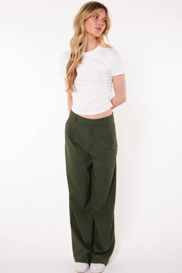 T-shirts & Tops<America Today T-shirt Es Dune|Moss|Offwhite