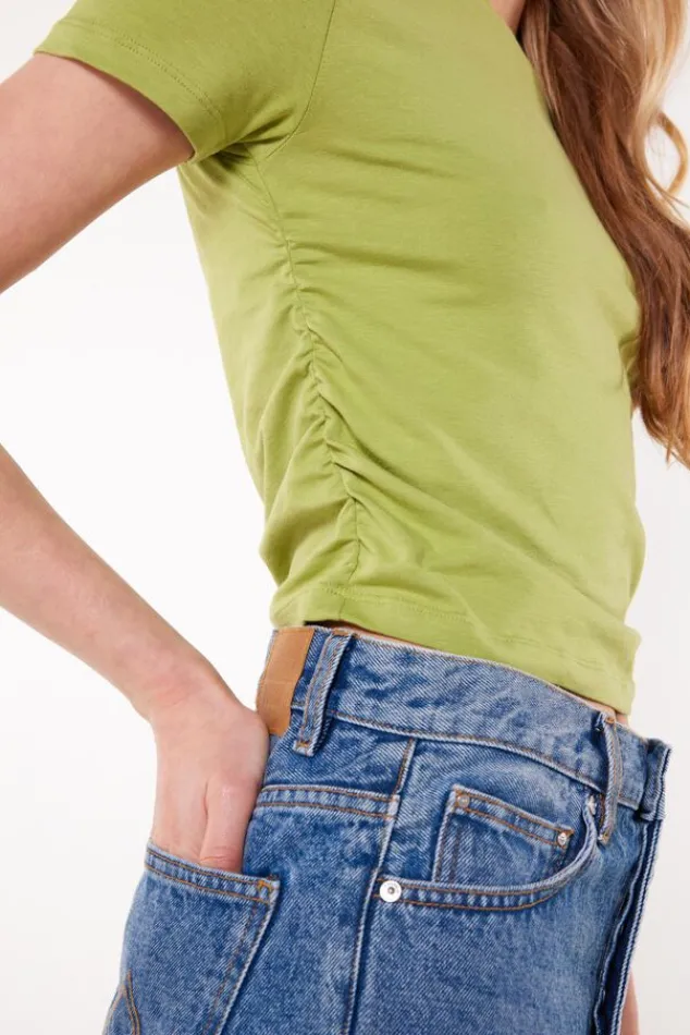 T-shirts & Tops<America Today T-shirt Es Dune|Moss|Offwhite