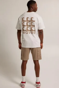 T-shirts & Polo's<America Today T-shirt Esper Cement|Washedblue|Offwhite