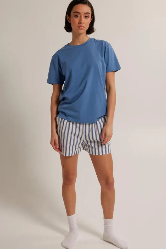 Ondergoed & Lounge<America Today T-shirt Esther Frenchblue|Oatmeal|Cascade|Lilac/purple